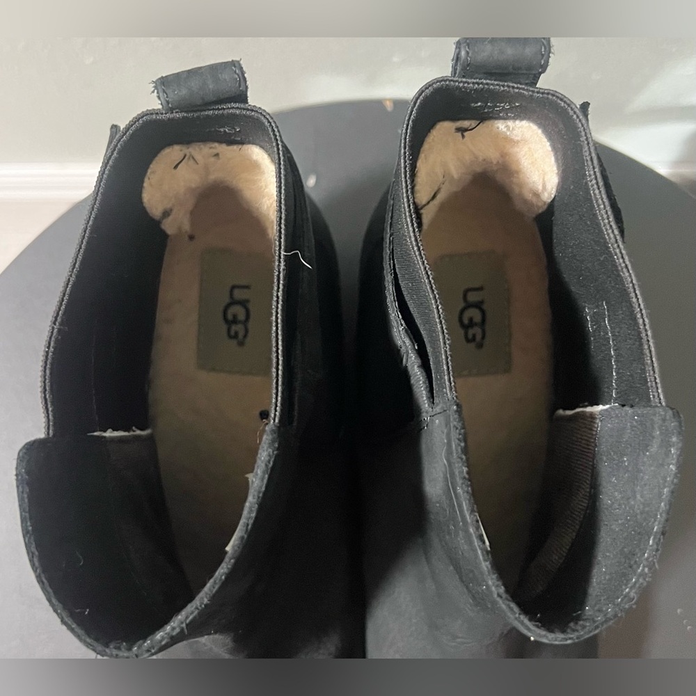LIKE NEW UGG AUS Women's Indra Wedge Booties Winter Suede Leather Boots - Picture 4 of 11